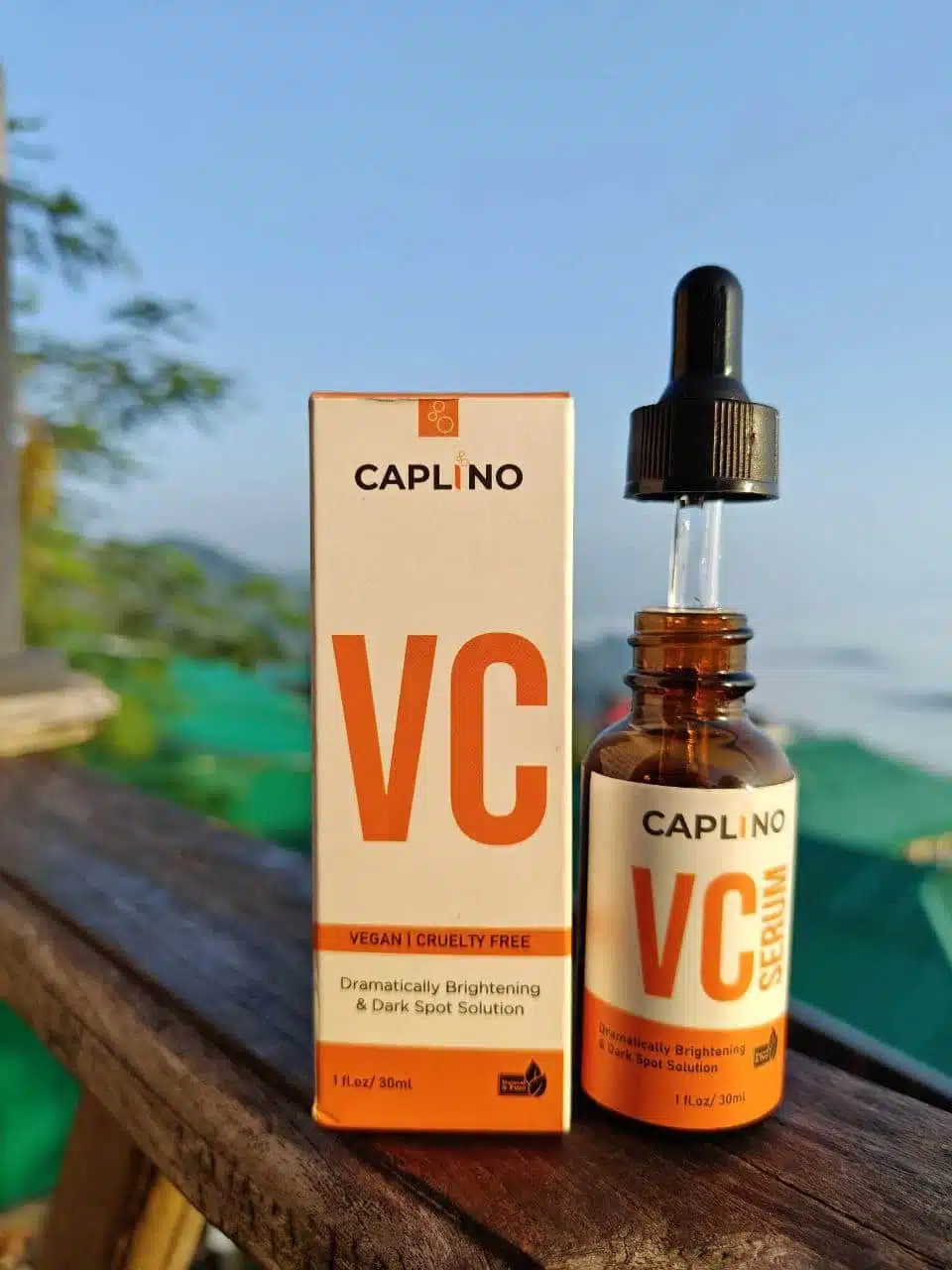 Caplino Brightening Turmeric Cleanser and Caplino Vitamin C Serum Combo