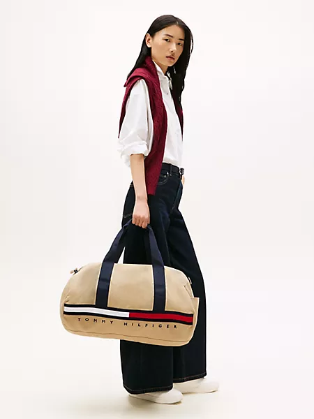 Flag Stripe Logo Duffel Bag